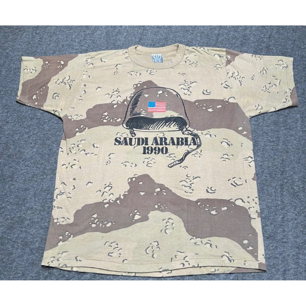 Vintage Operation Desert Storm 90s Desert Storm Camo Shirt Military War Graphic View 2